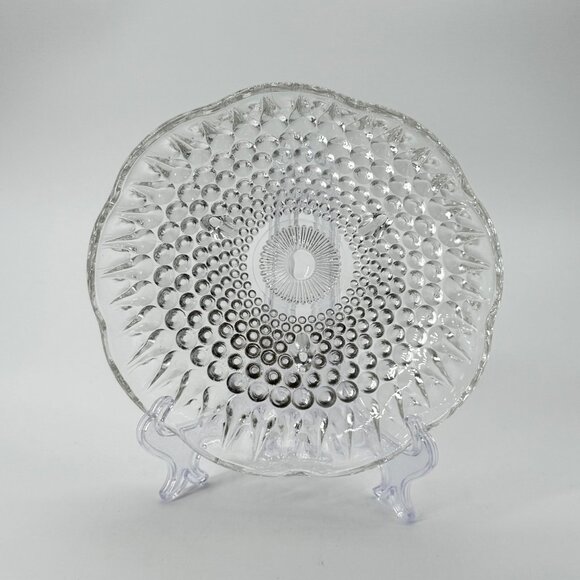 Vintage Anchor Hocking Clear Glass Hobnail Teardrop Three-Footed Candy Nut Dish - Picture 1 of 9